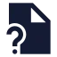 Filequestionmark icon with solid sharp style