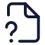 Filequestionmark icon with stroke standard style