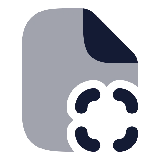 File Scan Icon in Bulk Rounded style