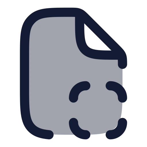 File Scan Icon in Duotone Rounded style