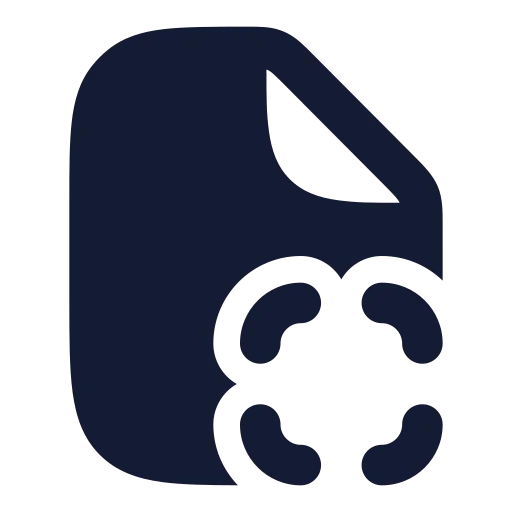 File Scan Icon in Solid Rounded style