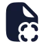 Filescan icon with solid rounded style