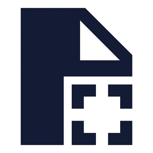 File Scan Icon in Solid Sharp style