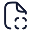 Filescan icon with stroke rounded style