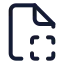 Filescan icon with stroke standard style