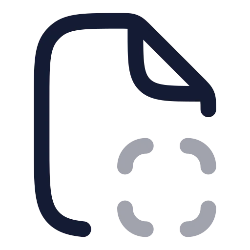 File Scan Icon in Twotone Rounded style