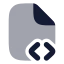 Filescript icon with bulk rounded style