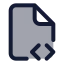 Filescript icon with duotone standard style