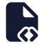 Filescript icon with solid standard style