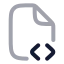 Filescript icon with twotone rounded style