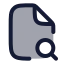 Filesearchcorner icon with duotone rounded style