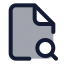 Filesearchcorner icon with duotone standard style