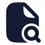 Filesearchcorner icon with solid rounded style