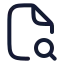 Filesearchcorner icon with stroke rounded style