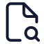 Filesearchcorner icon with stroke standard style