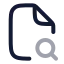 Filesearchcorner icon with twotone rounded style