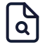 Filesearch icon with stroke standard style