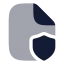 Filesecurity icon with bulk rounded style
