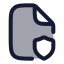Filesecurity icon with duotone rounded style