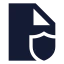 Filesecurity icon with solid sharp style