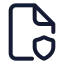 Filesecurity icon with stroke standard style