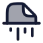 Fileshredder icon with duotone rounded style
