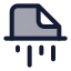 Fileshredder icon with duotone standard style
