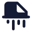 Fileshredder icon with solid standard style