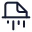 Fileshredder icon with stroke standard style