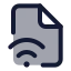 Filesignal icon with duotone standard style