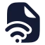 Filesignal icon with solid rounded style