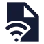 Filesignal icon with solid sharp style