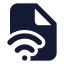Filesignal icon with solid standard style