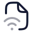 Filesignal icon with twotone rounded style