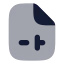 Filesliders icon with bulk rounded style