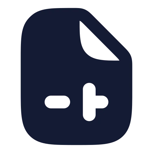 File Sliders Icon in Solid Rounded style