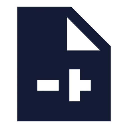 File Sliders Icon in Solid Sharp style