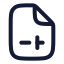 Filesliders icon with stroke rounded style