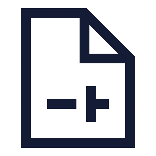 File Sliders Icon in Stroke Sharp style