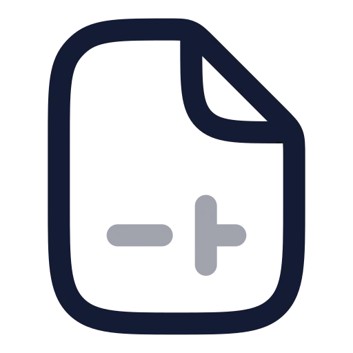 File Sliders Icon in Twotone Rounded style