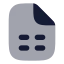 Filespreadsheet icon with bulk rounded style