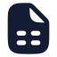 Filespreadsheet icon with solid rounded style