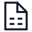 Filespreadsheet icon with stroke sharp style