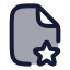 Filestar icon with duotone rounded style