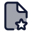 Filestar icon with duotone standard style