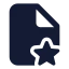 Filestar icon with solid standard style