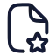 Filestar icon with stroke rounded style