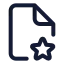 Filestar icon with stroke standard style