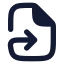 Filesymlink icon with solid rounded style