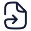 Filesymlink icon with stroke rounded style